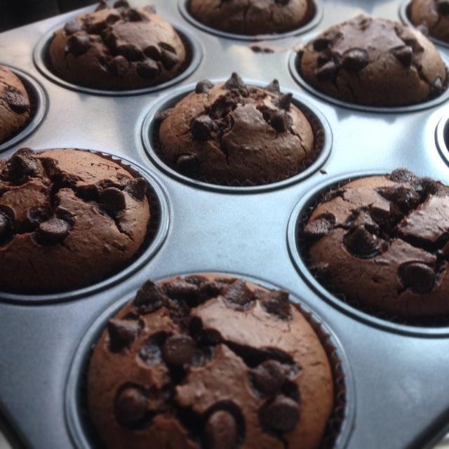 巧克力麥芬（chocolate muffin）的做法 步骤10
