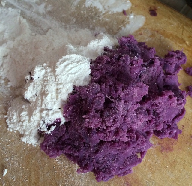 紫薯糯米餅（豆沙餡兒）的做法 步骤4