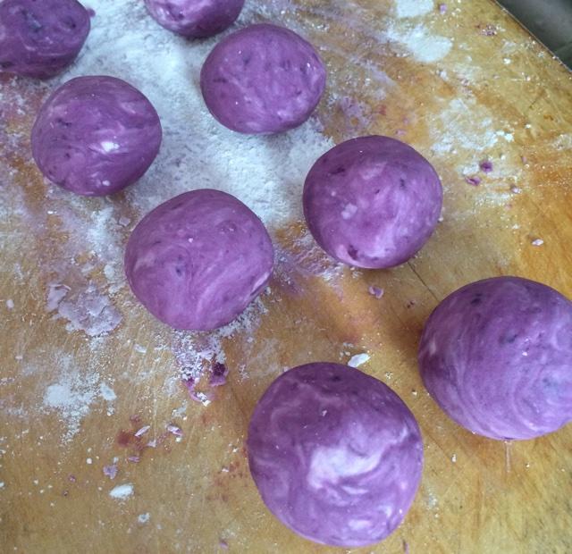 紫薯糯米餅（豆沙餡兒）的做法 步骤5