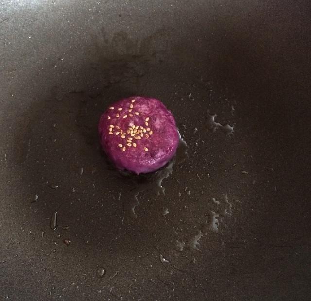 紫薯糯米餅（豆沙餡兒）的做法 步骤10