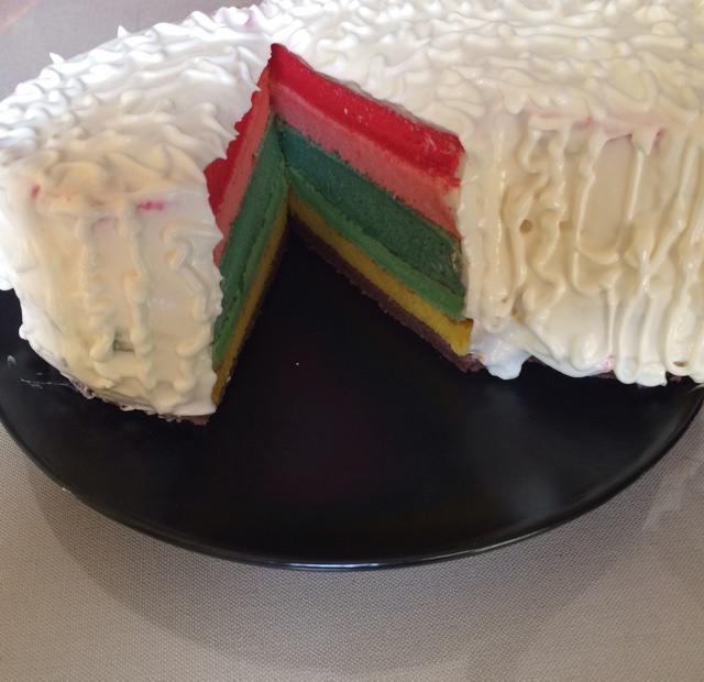 彩虹蛋糕的做法 步骤7