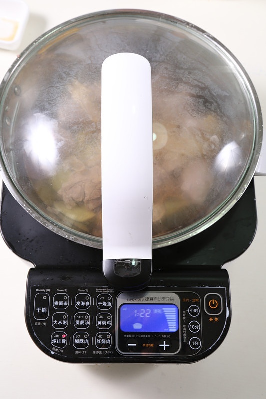 蟶干豬骨湯—自動烹飪鍋食譜的做法 步骤4