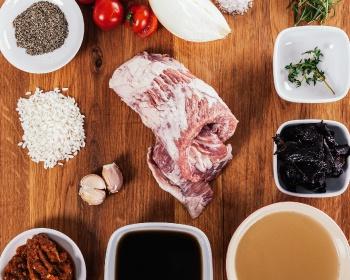 伊比利亞黑毛豬頸肉燴飯配法國黑喇叭菌的做法 步骤1