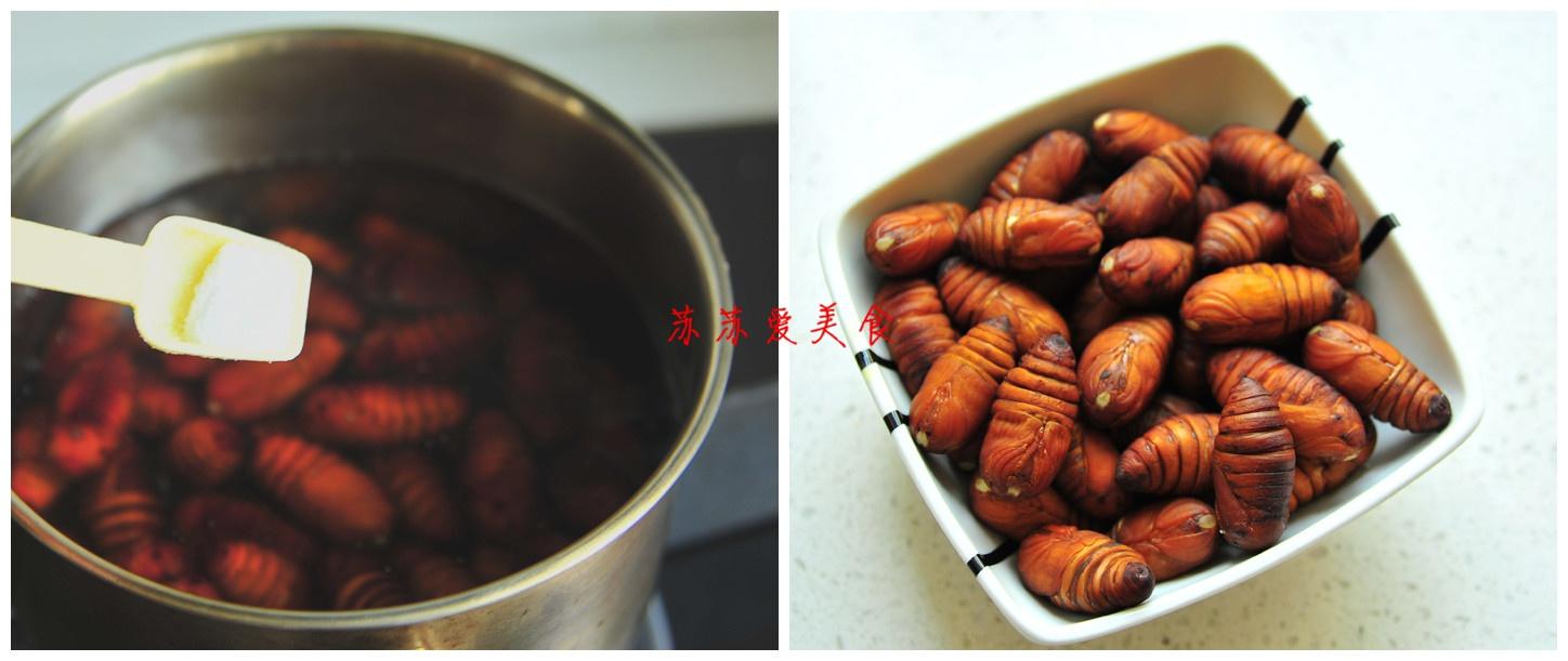 秋季江湖上最銷魂的下酒菜【干煸蛹】的做法 步骤2