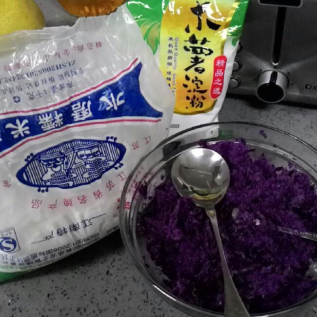 紫薯餅的做法 步骤2