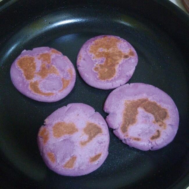 紫薯米餅的做法 步骤2
