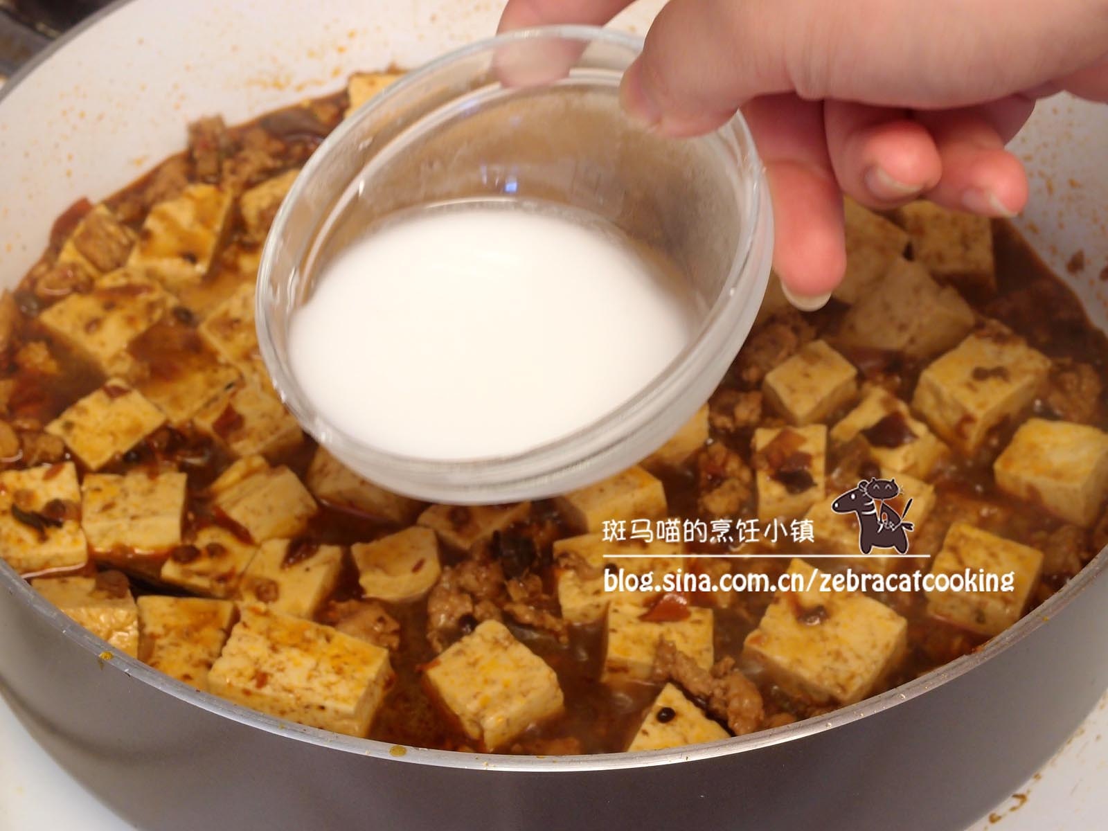 【斑馬喵】沒有麻子也能做好麻婆豆腐的做法 步骤7