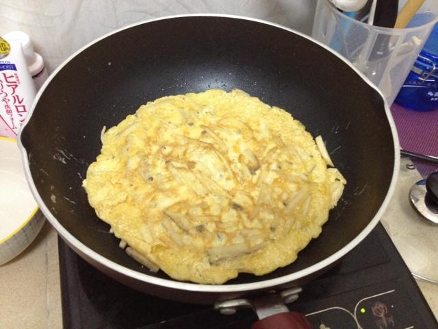 杏鮑菇煎蛋的做法 步骤4