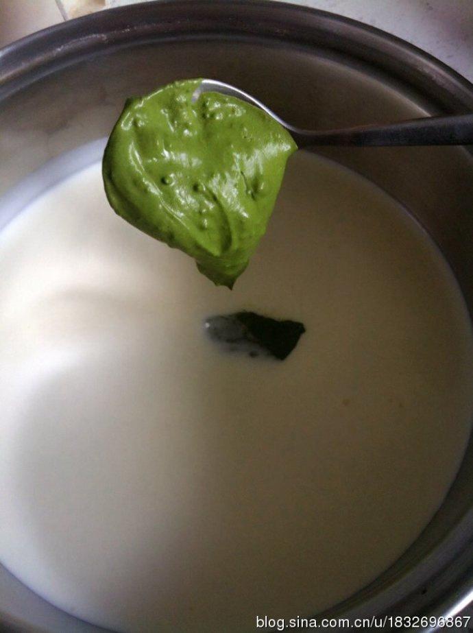 綠茶口味意式奶凍－Green tea panna cotta的做法 步骤2