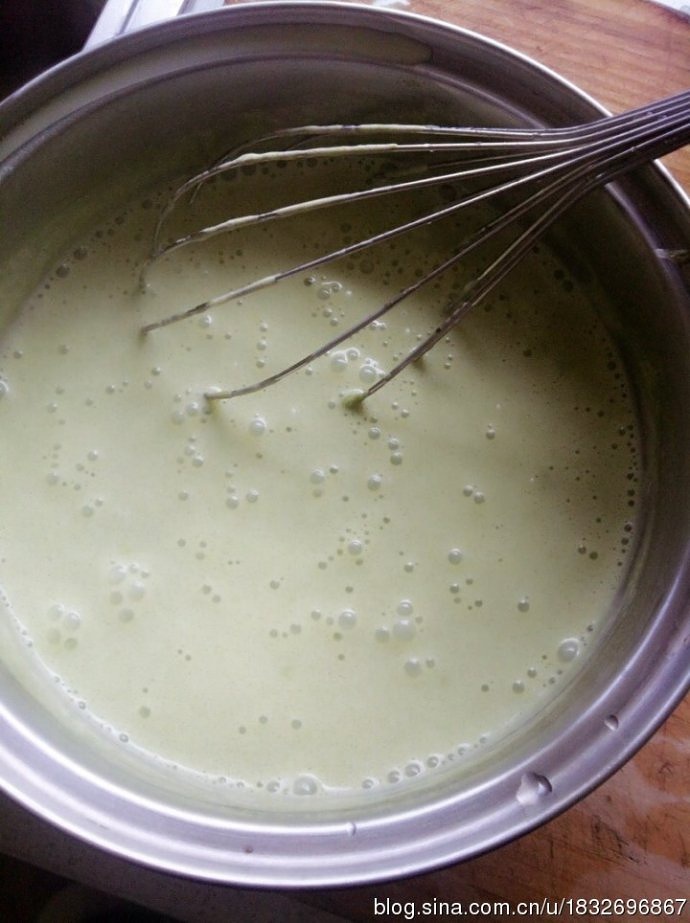 綠茶口味意式奶凍－Green tea panna cotta的做法 步骤6