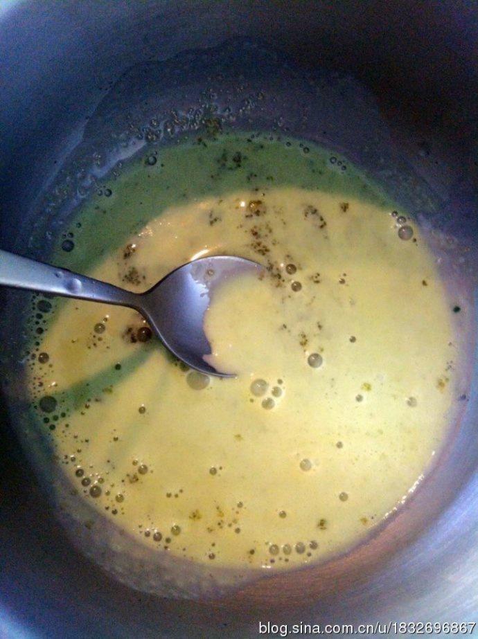 綠茶口味意式奶凍－Green tea panna cotta的做法 步骤5