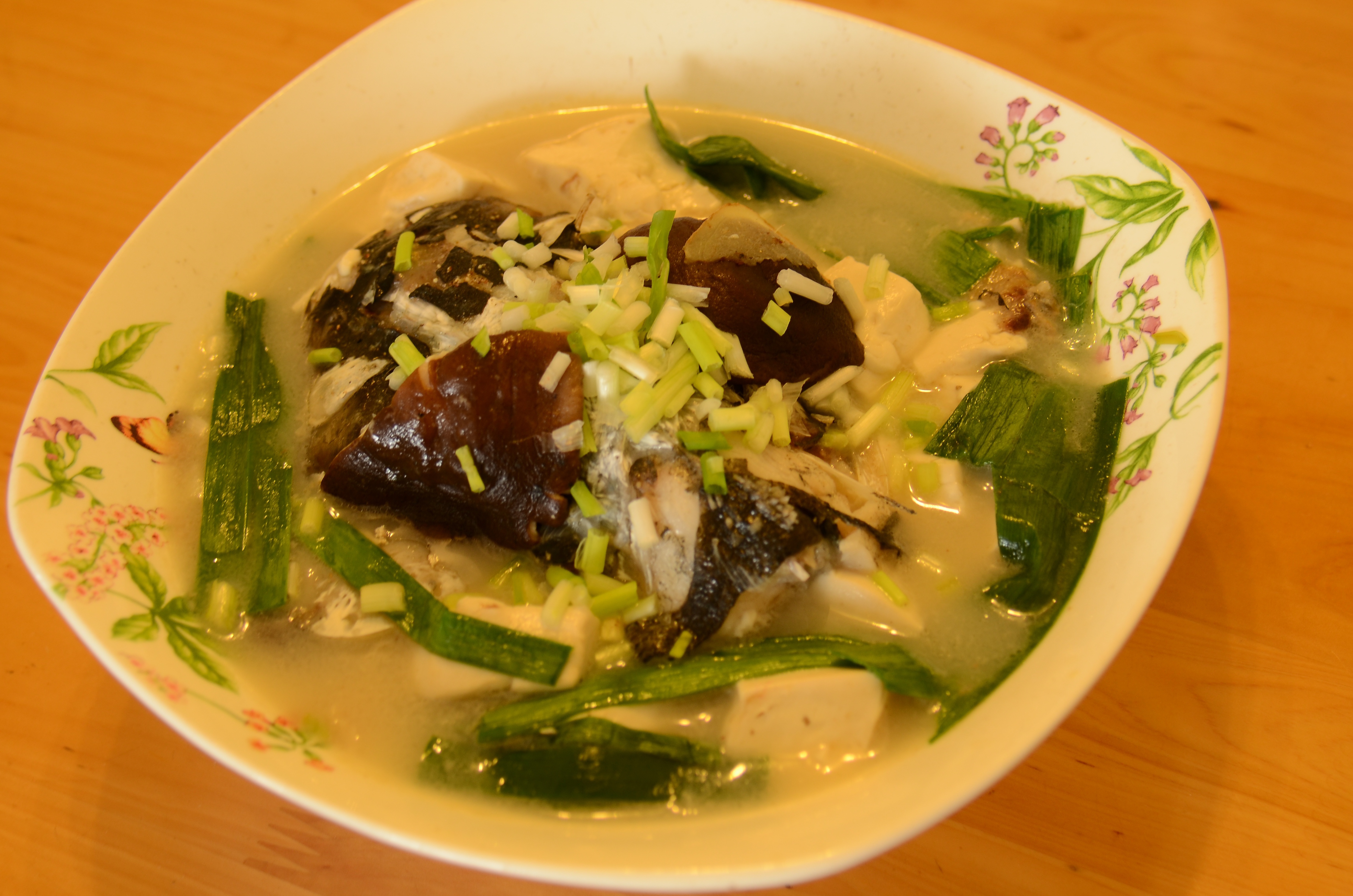 老丁的私房菜-魚頭豆腐湯的做法 步骤5