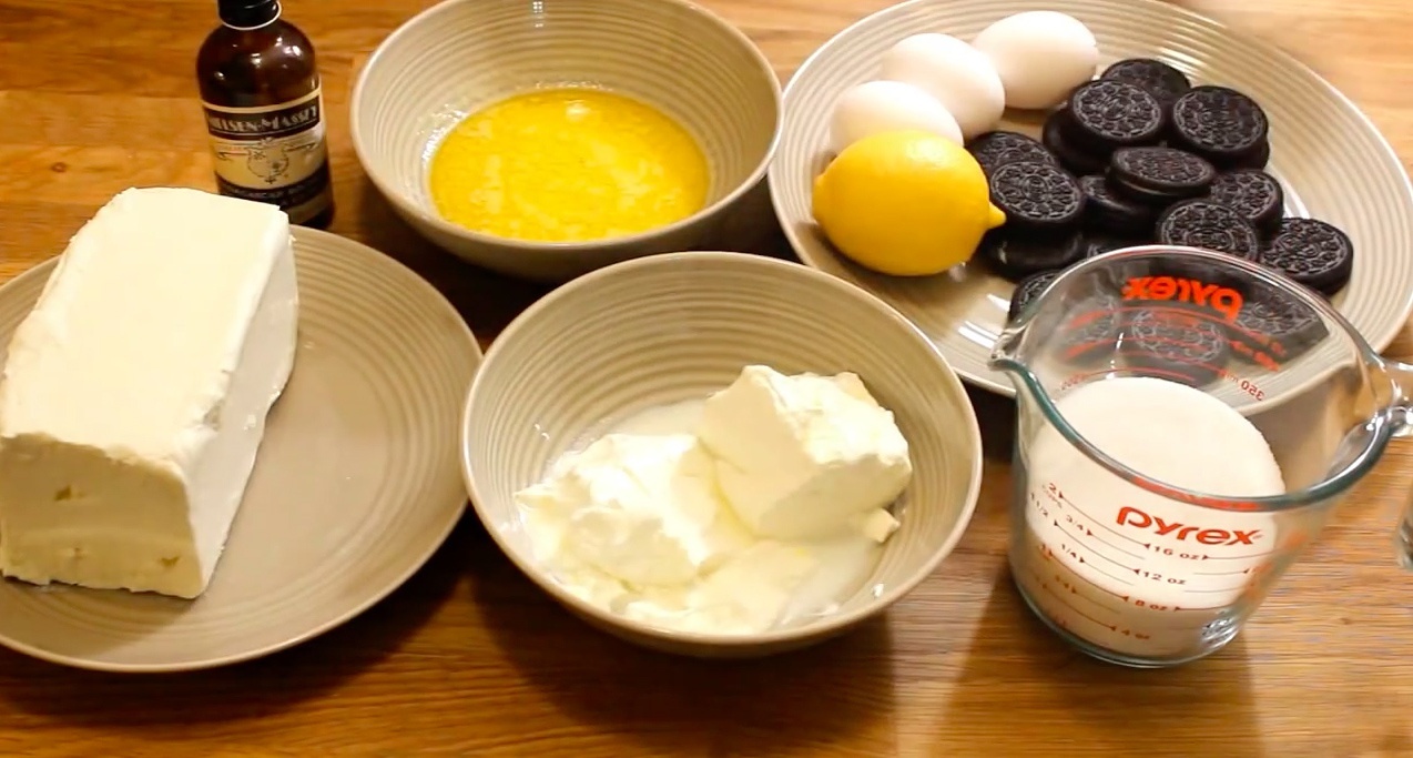 國外烘焙配方分享－迷你奧利奧芝士蛋糕的做法 步骤1