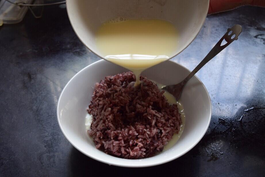 豆漿紫米飯的做法 步骤2