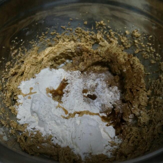 火山果仁花糖燕麥餅干的做法 步骤5