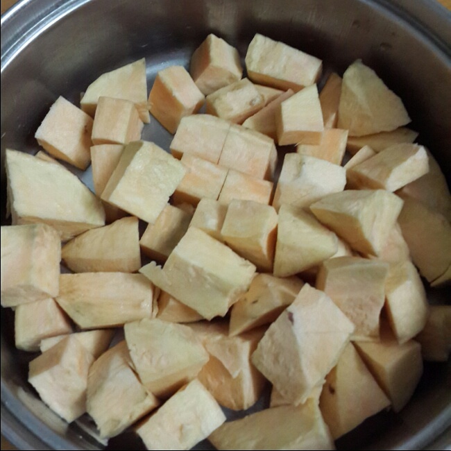 南瓜番薯糖水的做法 步骤1