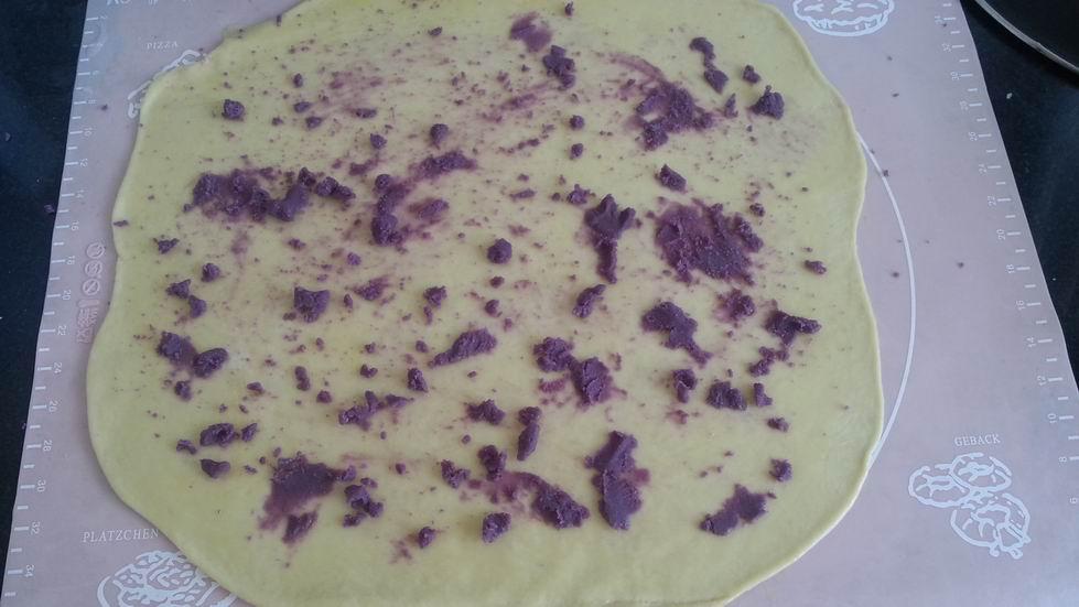 紫薯手撕面包（無需揉出膜）的做法 步骤6