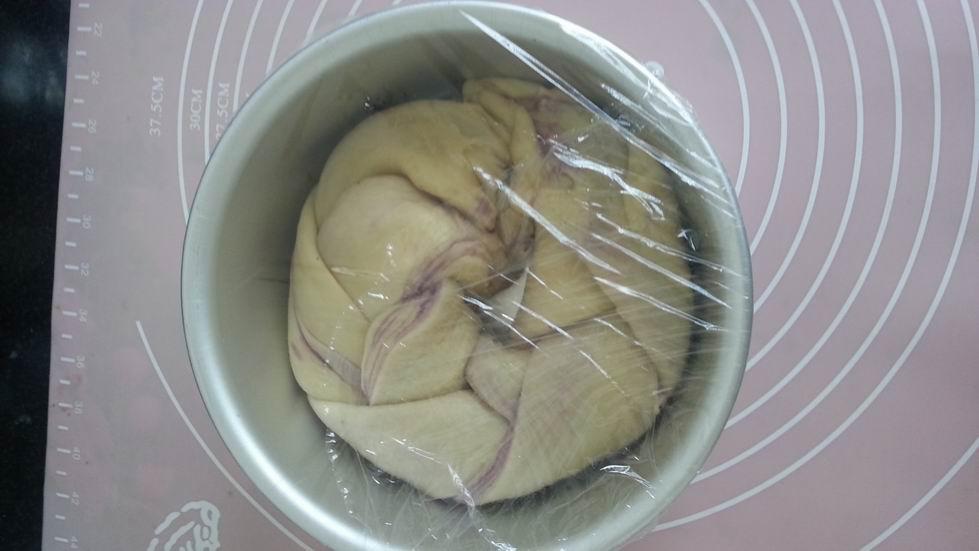紫薯手撕面包（無需揉出膜）的做法 步骤11