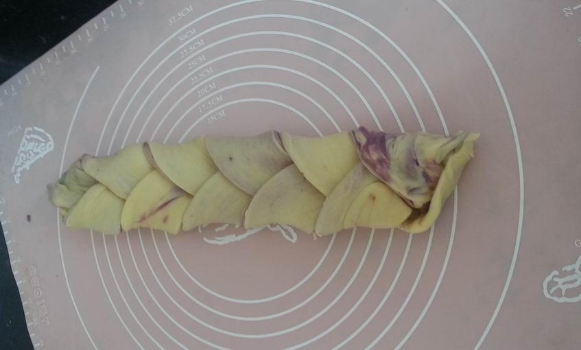 紫薯手撕面包（無需揉出膜）的做法 步骤10