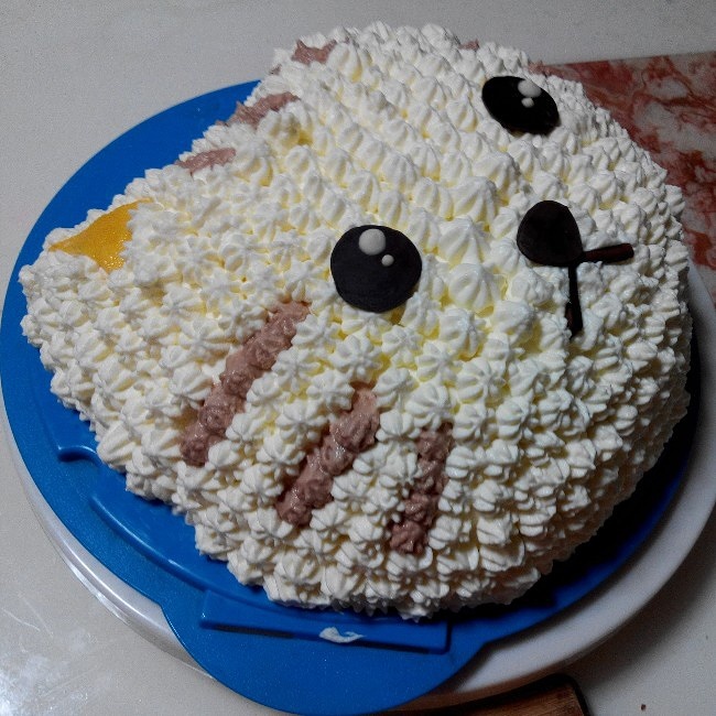 貓咪生日蛋糕的做法 步骤6