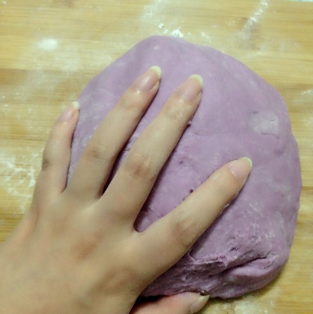 特色紫薯饅頭的做法 步骤3