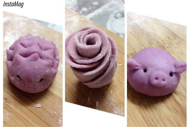 特色紫薯饅頭的做法 步骤6