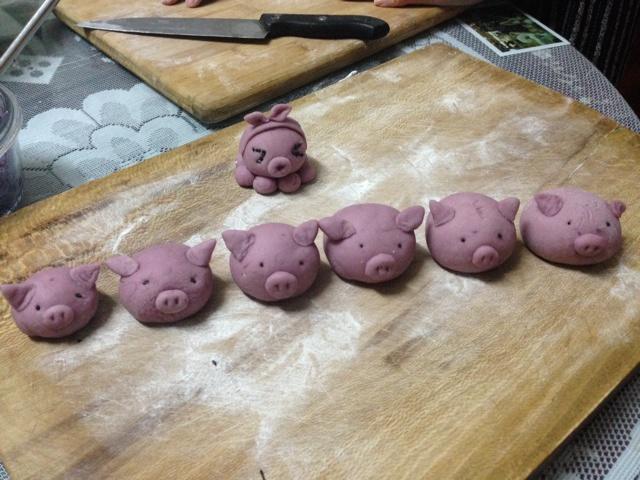 特色紫薯饅頭的做法 步骤7