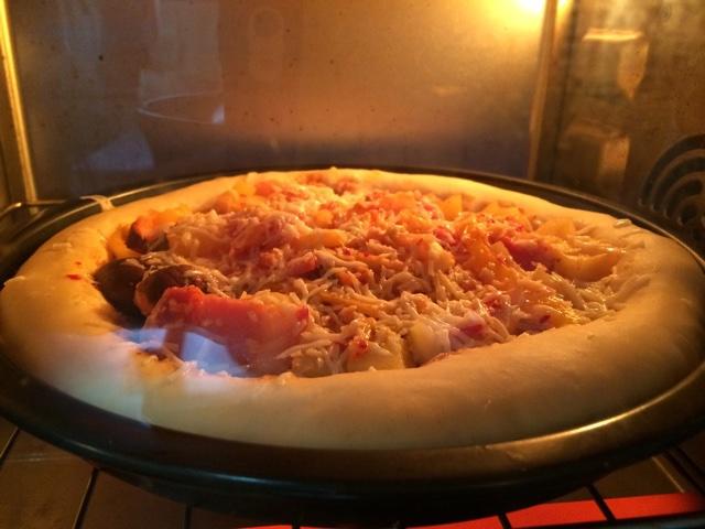 辣白菜土豆披薩的做法 步骤4
