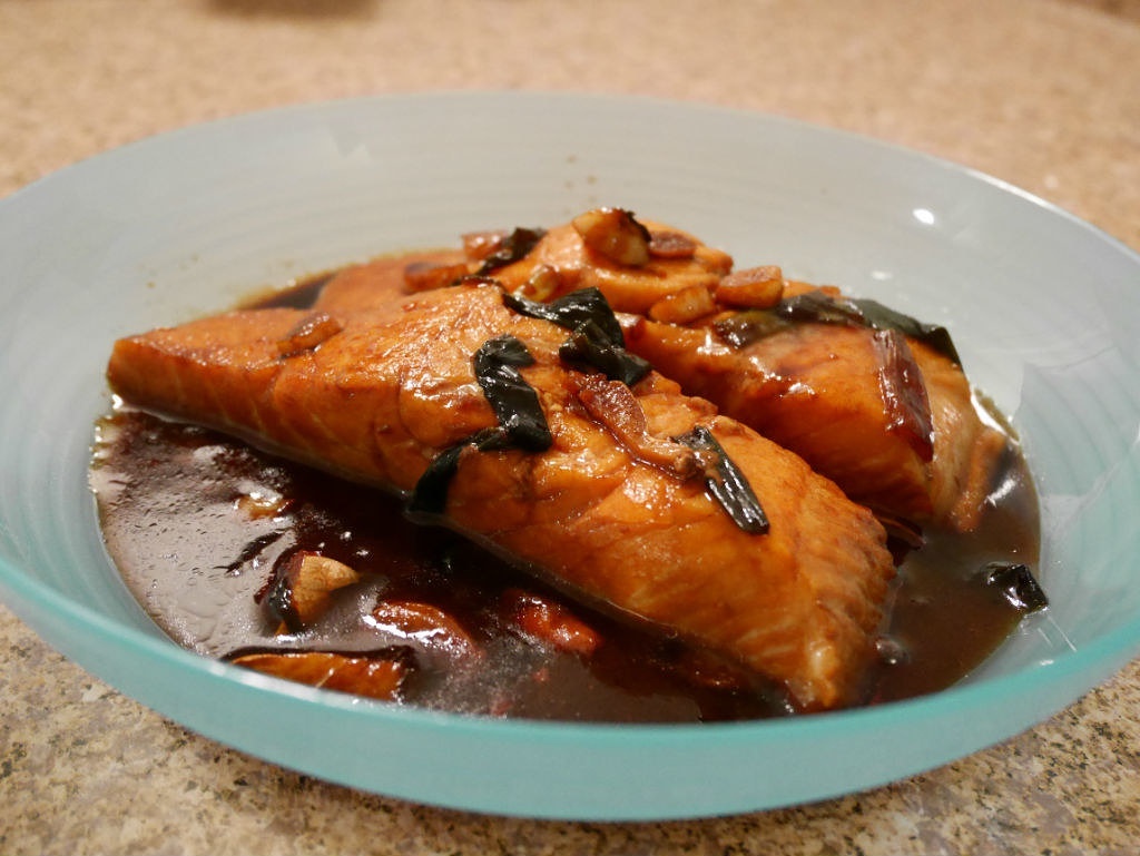 極品紅燒三文魚的做法 步骤8