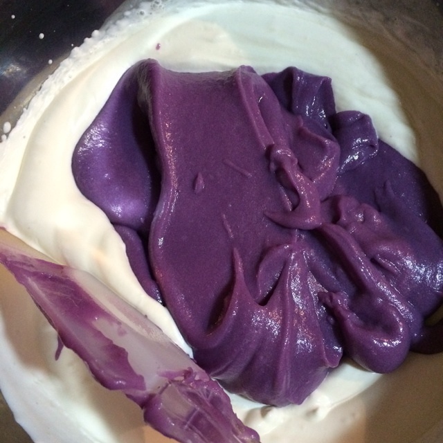 櫻花雙色紫薯慕斯的做法 步骤12