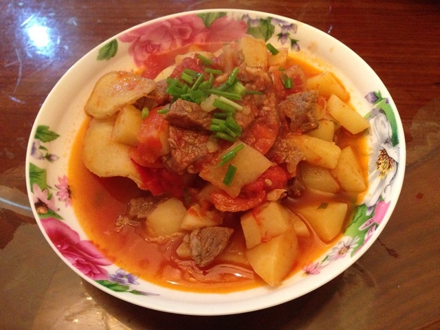番茄土豆炖牛肉(砂鍋)的做法 步骤4