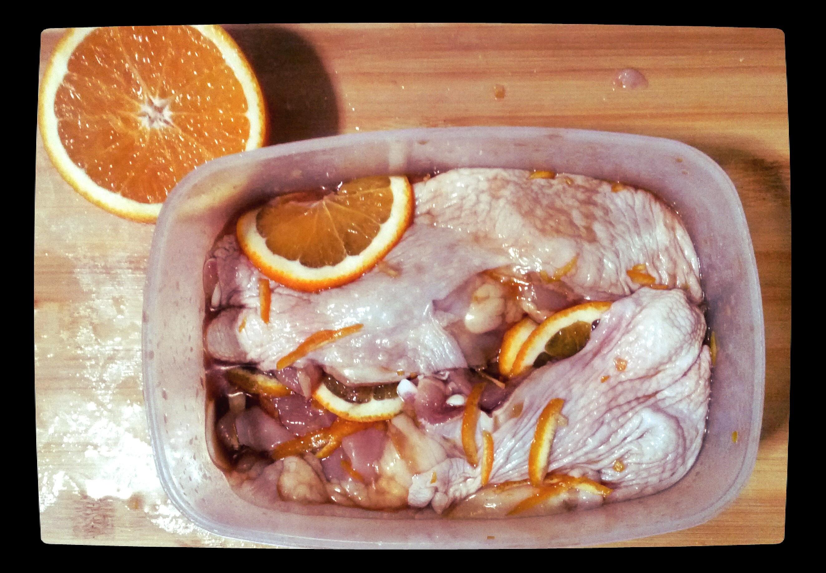 女巫ソ橙香烤雞腿的做法 步骤3