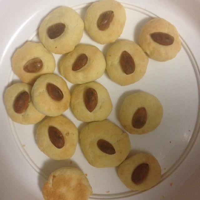 自創黃油杏仁起酥酥餅的做法 步骤2