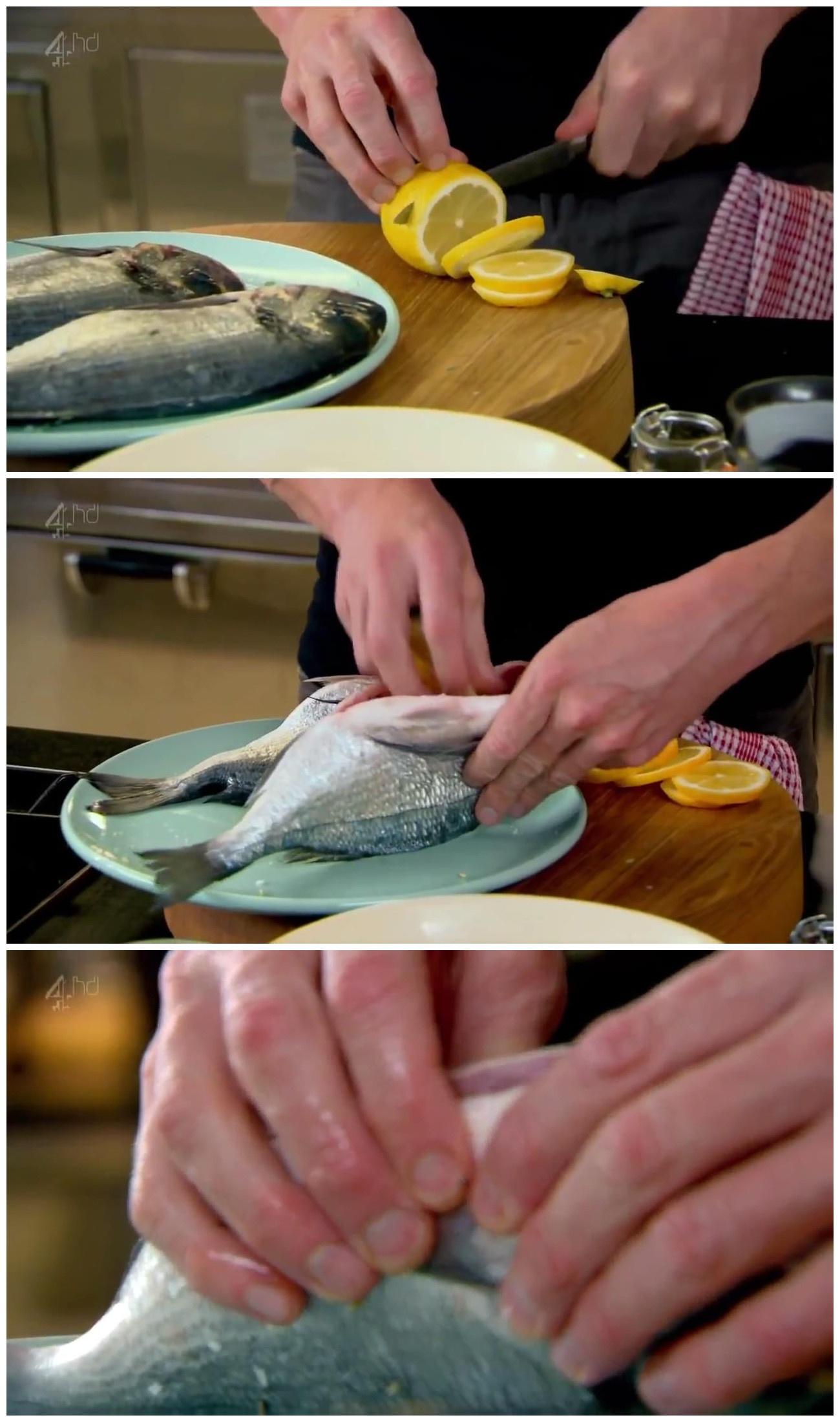 【Gordon的家庭烹飪】鹽烤鯛魚配燜韭蔥的做法 步骤2