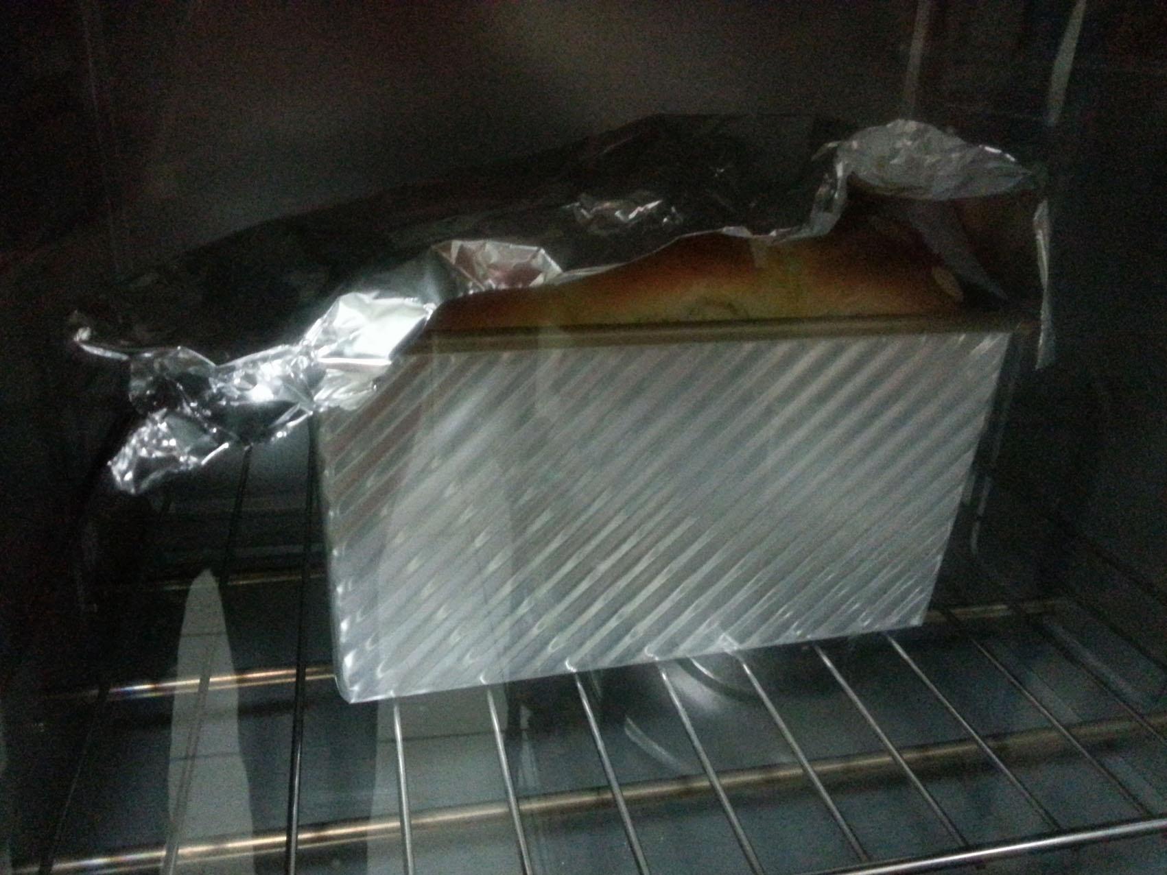 冷藏中種北海道吐司（面包機和烤箱配合制作）的做法 步骤8