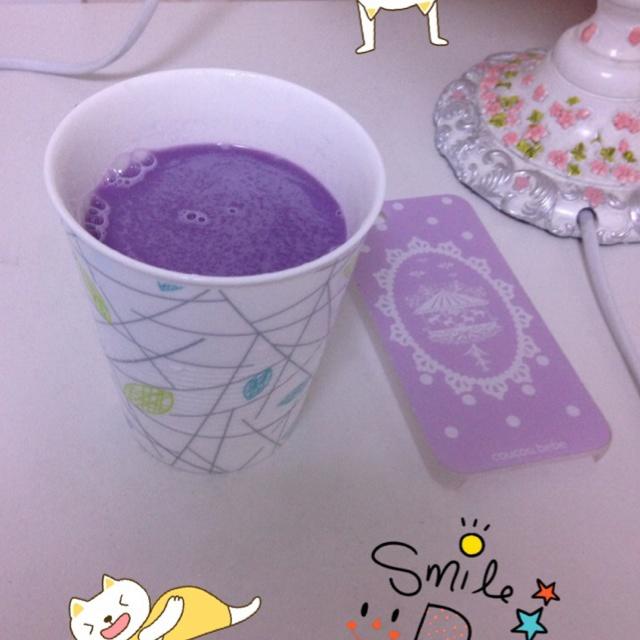 紫薯麥香奶茶（香芋味）的做法 步骤3