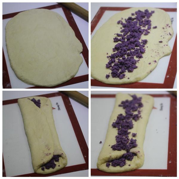 面包機做面包的方法（自制紫薯土司）的做法 步骤9