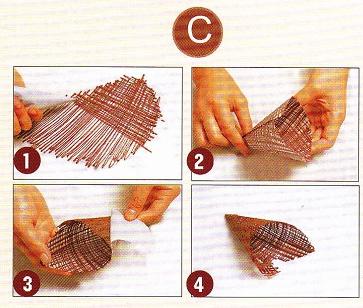 巧克力裝飾片的制作的做法 步骤5