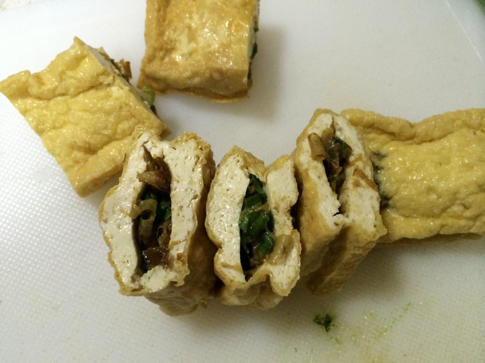 《昨日的美食》之烤油豆腐瓖味噌的做法 步骤7