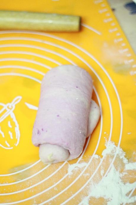 奶香紫薯土司的做法 步骤4
