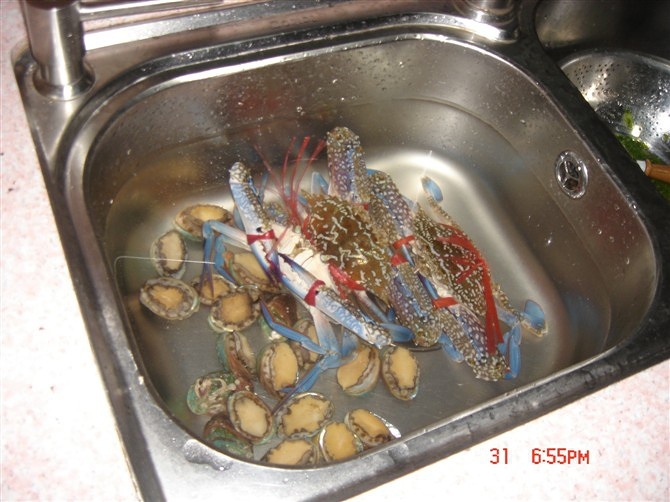 （不用烤箱版）芝士焗花蟹的做法 步骤1
