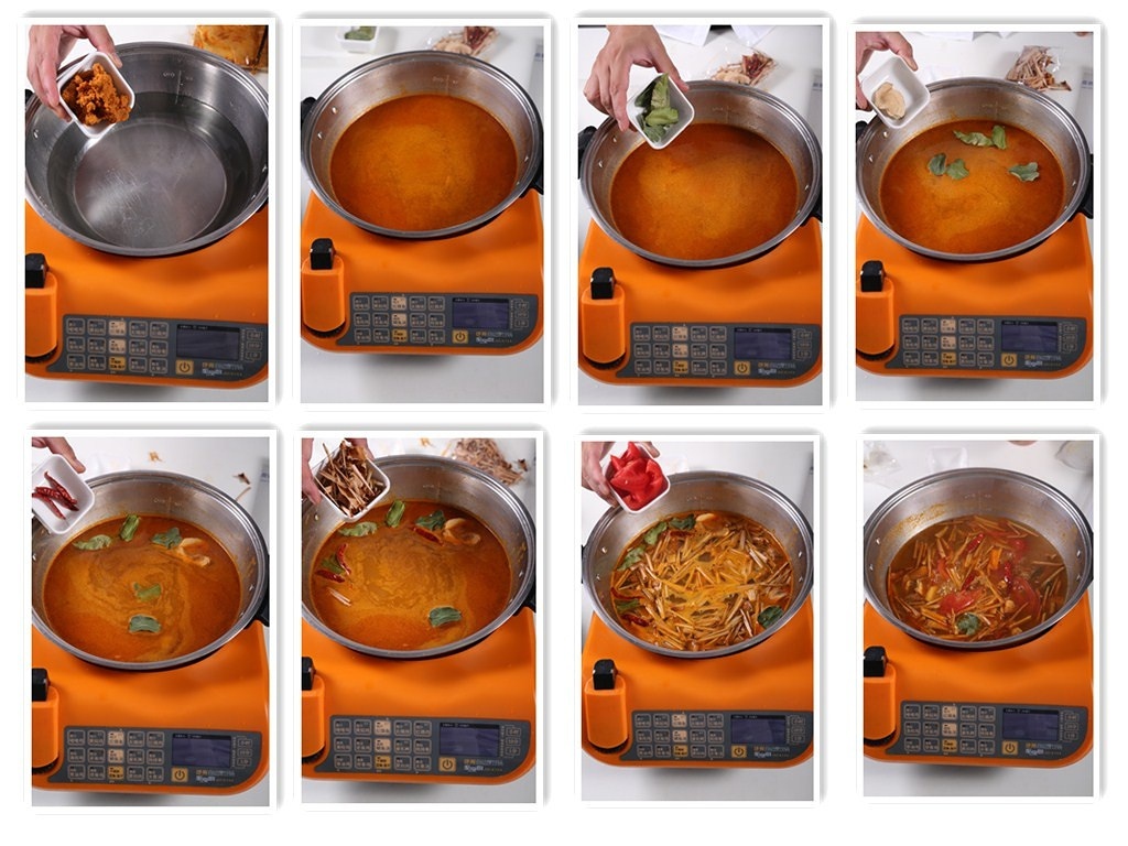 自動烹飪鍋簡單做火鍋的做法 步骤1