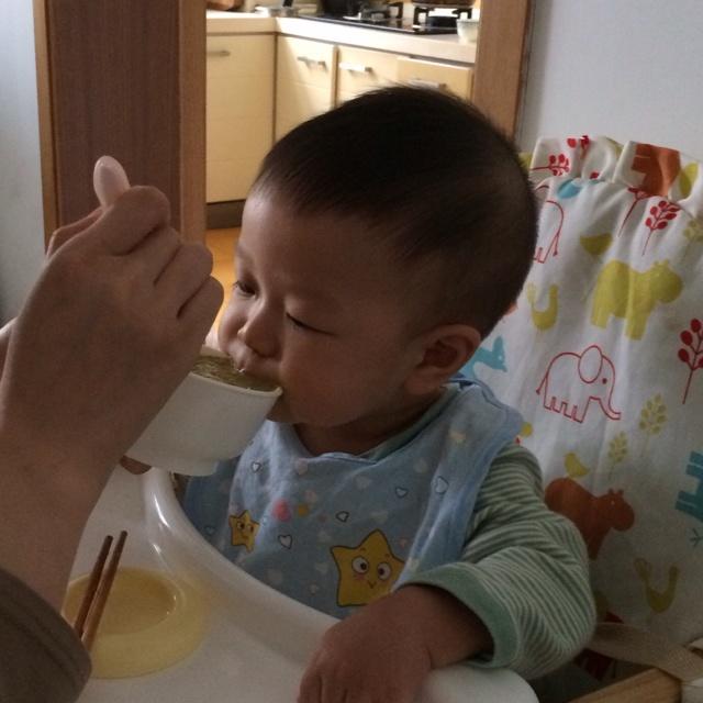 寶寶輔食之三文魚菠菜面條的做法 步骤9