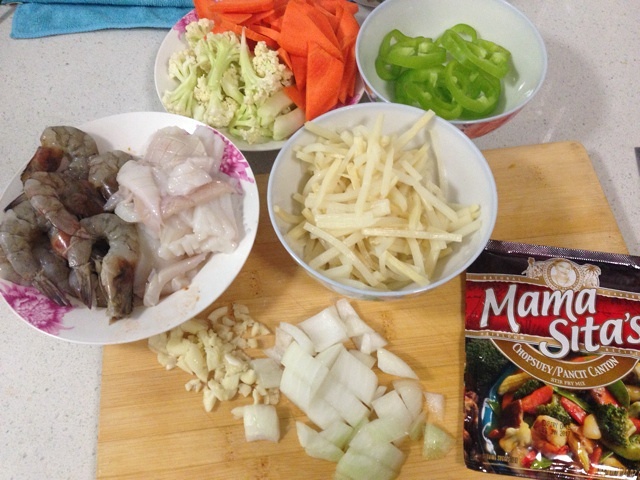 philipins什錦海鮮蔬菜飯的做法 步骤1
