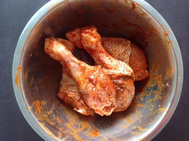 韓式辣椒醬煎雞腿的做法 步骤1