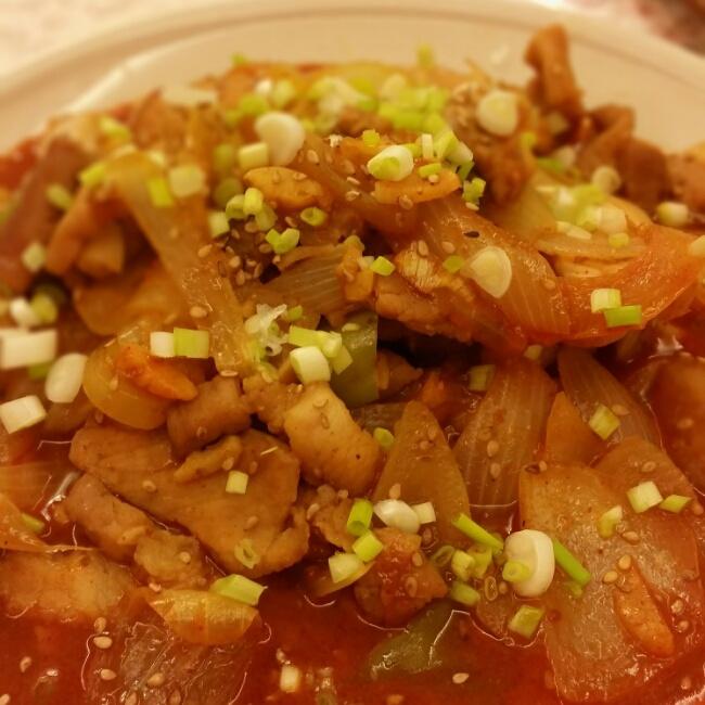 韓式辣炒五花肉的做法 步骤5