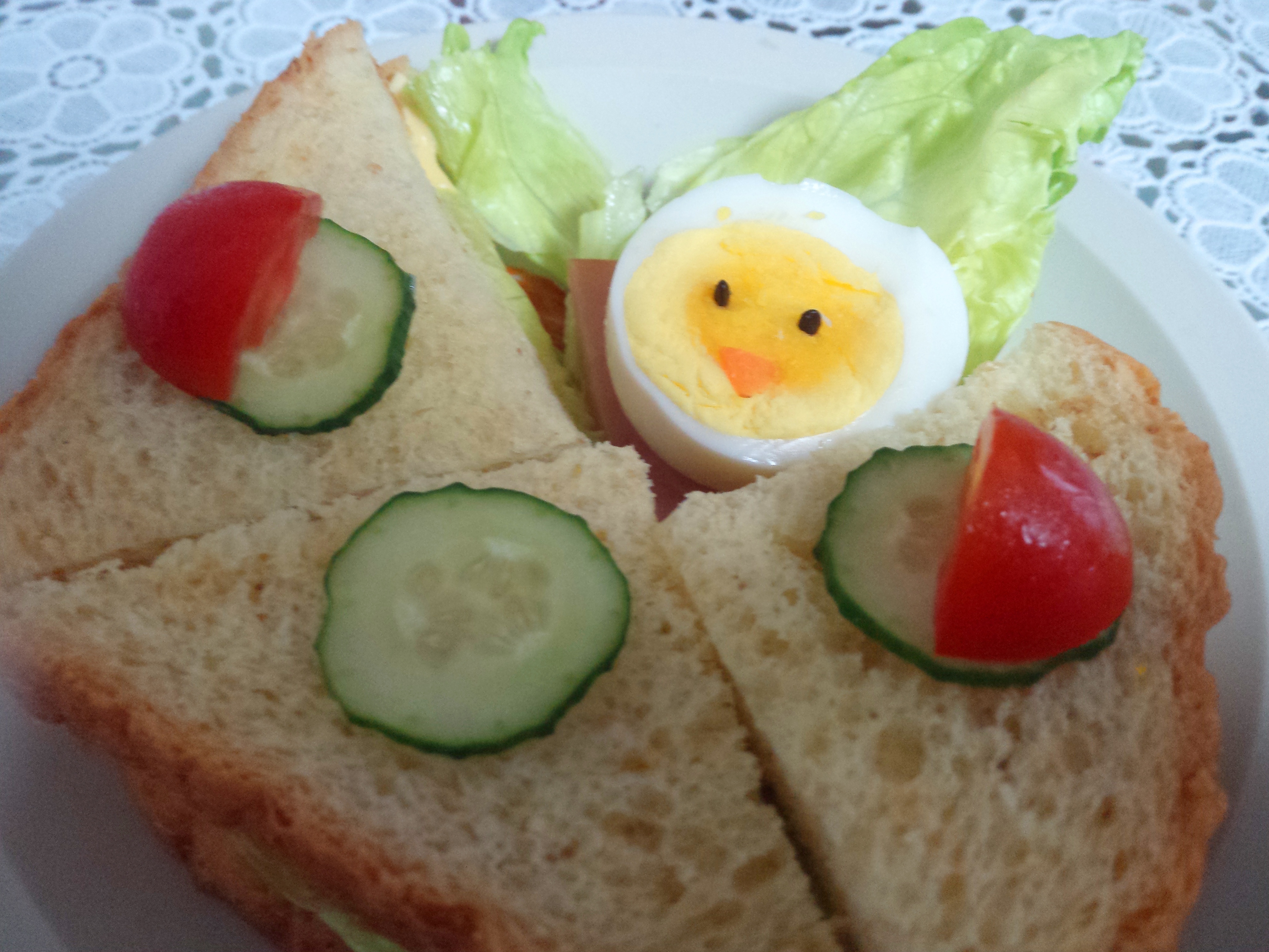 早餐十︰三明治+小雞蛋蛋+玉米濃湯的做法 步骤2