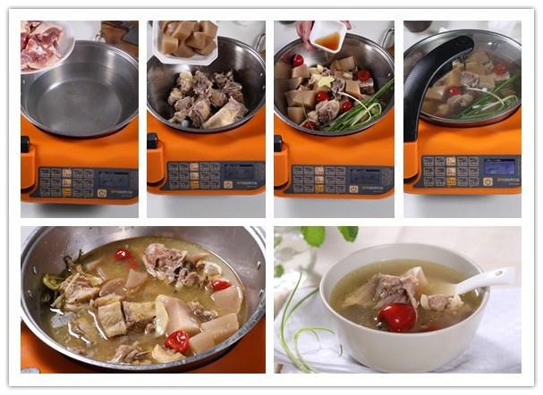 自動烹飪鍋簡單做酸蘿卜老鴨湯-捷賽私房菜的做法 步骤5