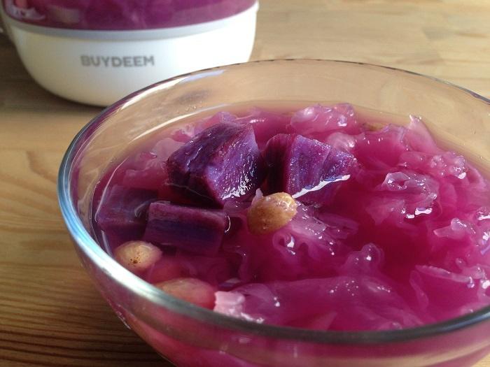 紫薯銀耳羹--美容養顏的身邊食材的做法 步骤3