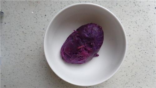 紫薯奶香糯米小丸子的做法 步骤1